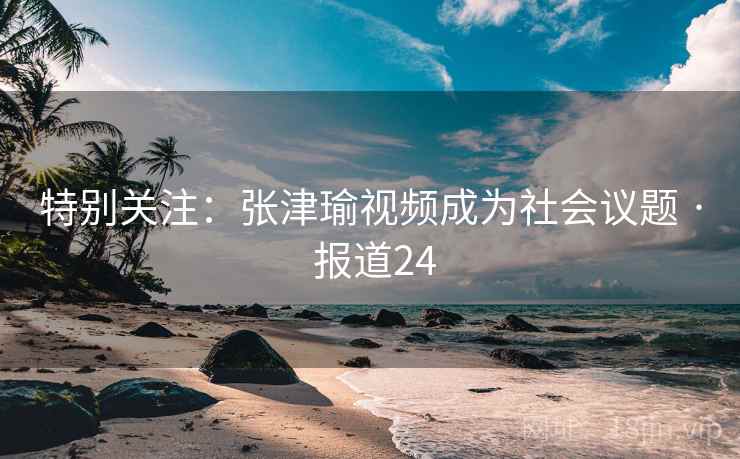 特别关注：张津瑜视频成为社会议题 · 报道24